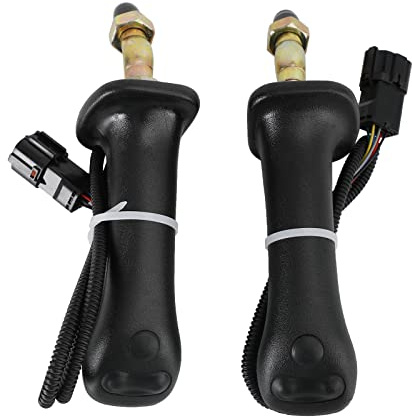 Topteng 3 Tasten Joystick Griffpaar L+R Bagger für Doosan DH DX150 215 225 300 370-9C, 2 Stück