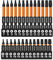 dentedeleao Torx Bit Set, 26 pezzi Torx Cacciavite con Gambo Esagonale Impatto Magnetico, 13pcs 25mm + 13pcs 50mm Star Bit Set per Cacciavite, Trapano a Percussione