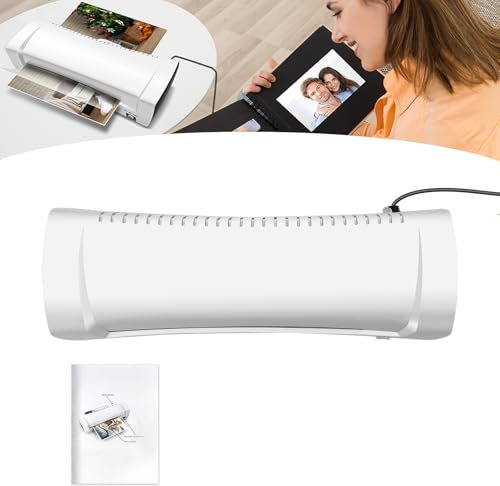 A4 Laminiergerät Laminiermaschine mit Automatische Abschaltung, Laminiergerät A4/A5/A6 mit Heiß & Kalt Laminator Laminierset mit Heiß & Kalt Thermolaminiergerät