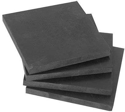Mikikit 4stücke Anti-vibrationsmatte Aus Gummi Stoßdämpfende Möbelpads Für Geräuschreduzierung Und Rutschfestigkeit Für Maschinen Und Haushaltsgeräte