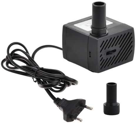 Pompa per fontana per Gatti Cani, 5W 350 L/H Molto silenzioso pompa fontanella Flusso d'acqua regolabile, Mini pompa acqua Rimovibile per fontanelle e acquari per gatti Cani