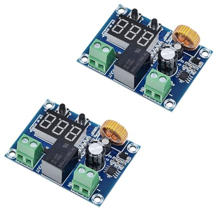 2 unidades XH-M609 - Protector de batería CC 12 V-36 V con apagado, regulador de voltaje, interruptor de apagado de baja tensión programable