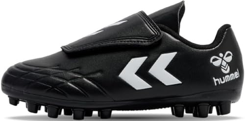 hummel Hattrick MG JR Kinder Fußballschuhe mit Klettverschluss schwarz 217580-2042 (Schwarz, EU Schuhgrößensystem, Kleinkind, Numerisch, M, 24)