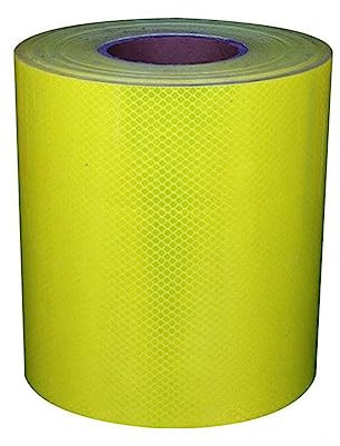 Rouleau de ruban réfléchissant extérieur, barrière de sécurité autocollante, avertissement, étanche, haute intensité, for véhicules, vélos, vêtements, casques, boîtes aux lettres, visibilité(Fluoresce