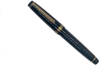 Fude kalligrafi kursiv gyllene spets reservoarpenna för kalligrafi, signaturer, journaling. Bläckpenna (1,5 mm kursiv obsidian)