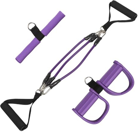 Hemobllo Cuerda de Ejercicio Ajustable para Gimnasio y Casa Equipo Multifuncional para Abdominales con Resistencia Ligero y Portátil Bandas de Resistencia para Fitness y Musculación