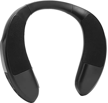 aqxreight Haut-Parleur de Cou Multifonction Mains Libres Appels Clairs Son Stéréo Haut-Parleur Portable sans Fil Basse 3D avec Son et 3 W avec de Cou 2 Pouces Système de qualité de