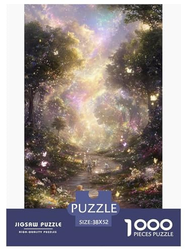 Forêt Enchantée Puzzles 1000 Pièces Jeu De Défi Jouet Adultes Et Plus De 12 Ans Jeu De Puzzle Défi Éducatif Créativité Cadeau Décoration Maison 52x38cm/1000pcs