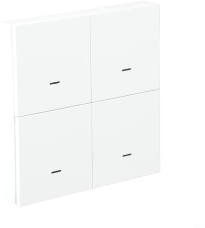 CYRENT 4-Gang für Zigbee 3.0 für Smart Scene Switch für Tuya für Smart Life App Steuerung mit 12 Modi ABS Wand Druckknopf Controller für Heimautomation