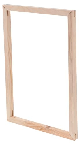 Telaio Cornice in Legno Solido per Pittura a Olio Fai da Te 40x50 Cm | Superficie Liscia Facile da Installare, senza Bave, per Progetti Artistici Fai da Te
