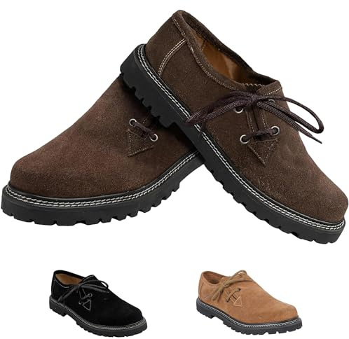 German Wear Trachtenschuhe Haferlschuhe Herren Lederschuhe Braun, Schwarz & Kastanienbraun