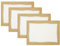 Villeroy & Boch Colección de Mesa de Pinceladas metálicas, Lino, Marfil y Dorado, 14x20 (Set of 4 Placemats)