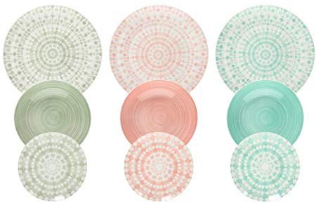 Tognana ME070185598 Gipsy Soft - Servicio de mesa de Porcelana, 18 Piezas