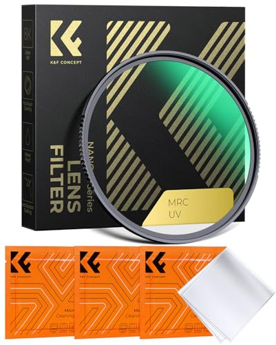 K&F Concept Filtro de protección UV de 37 mm, filtro de lente multicapa de 18 capas, revestimientos nanotecnológicos, ultrafino
