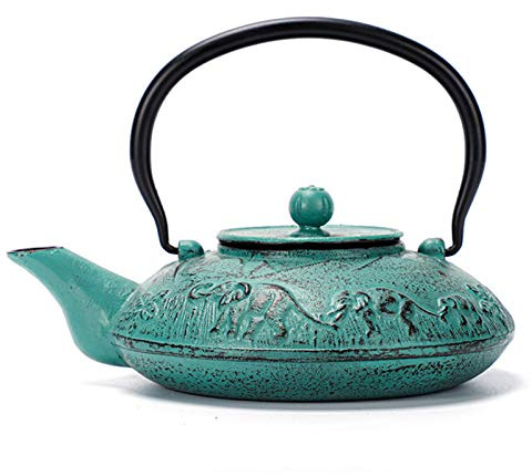 Théière japonaise en fonte, infuseur en acier inoxydable pour thé en vrac, construction durable, intérieur émaillé, 1000 ml