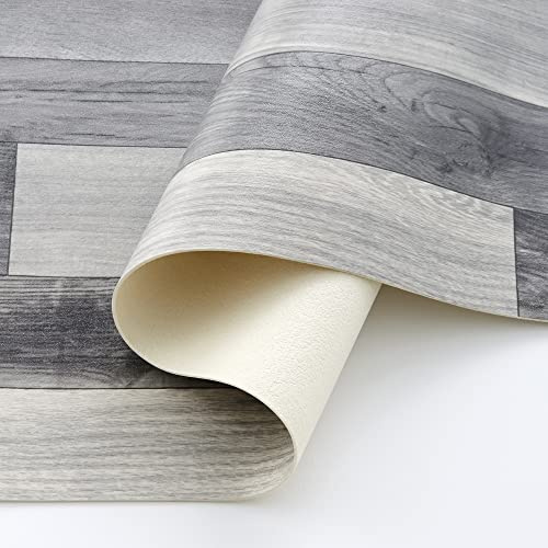 ECOMMERC3 Holm - Langer Vinyl Teppich in Parkett-Holzoptik 60 x 100 cm | Pflegeleichter Rutschfester Läufer, ideal für Flure, Küchen und Außenbereiche