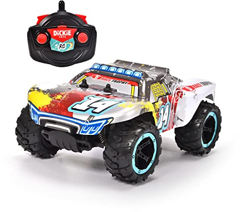 Dickie Toys - RC Race Trophy - ferngesteuertes Auto für Kinder ab 6 Jahren, Robustes Spielzeug-Fahrzeug (23 cm) mit Federung & Gummireifen