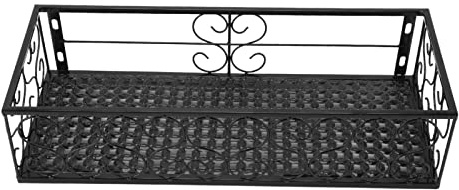 Balcony Flower Pot, Wall Hanging Indoor Porch Railing Planters Metal Flower Pot Holder for Plants Fence Planters(Suitable for 2.5cm Railings)