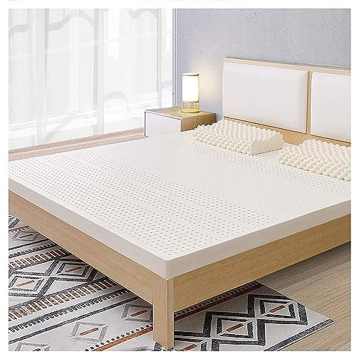 Latex-Matratze,Superweich,100% Natürlich,Schlichtes Design,Entspannende Schlafzimmer-Latex-Matratze Mit Topper,Naturlatex-Matratzenauflage,3in,150x200cm(59x79in)