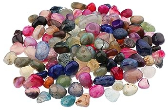 NKlaus 100g Pietre burattate Agata 5-10 mm Pietre curative Pietre Gemme Decorazione Pietre 14694