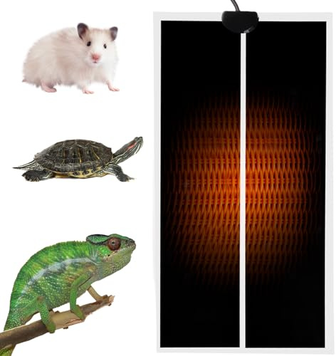 YOYIAG 20W Reptile Heating Mat with Temperature Control, Waterproof, for Gecko, Turtle, Lizard
