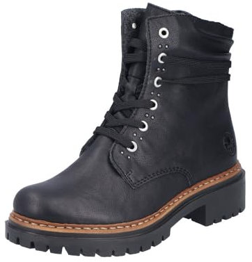 Rieker Damen Schnürstiefel 72618-00 schwarz Gr. 40