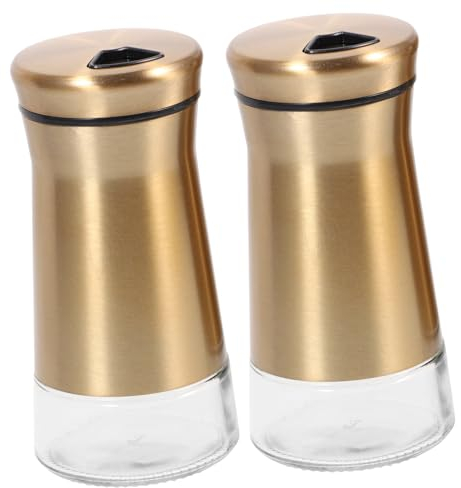 Cabilock Vinagrera y Pimentero Dispensador De Sal y Especias 2 Botellas De Condimentos Reutilizables