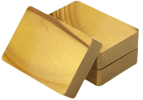 Osmond Wachsblöcke für Flaschen – widerstandsfähiges und vielseitiges Abfüllwachs für Wein, 4 Wachsstücke, 0,2 kg mit PTFE, goldfarben