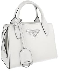 Prada Damen Weiss Saffiano Leder Schultertasche 1BA269