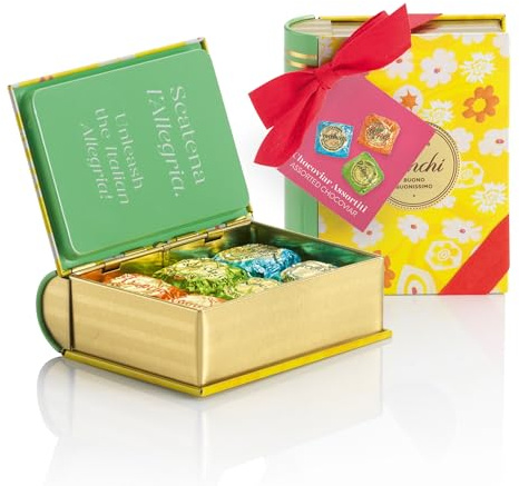Venchi - Mini Libro con 6 Cioccolatini Chocoviar, Gusti Assortiti, Senza Glutine, Scatola Regalo Collezione Primavera da 117 gr, Idea Regalo