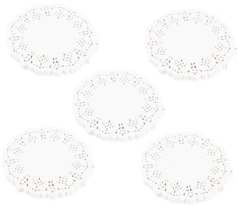 DECHOUS 5sätze Papierservietten zum Einmalgebrauch Ölbindepapier für Frittierte Speisen Backblech aus Papier Kuchenunterlage Essbares Papier Lebensmittelzubehör