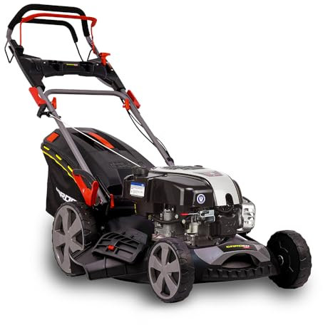 Tondeuse Thermique tractée 161CC avec Moteur Briggs and Stratton, Mulching et éjection latérale - Gardeo Pro