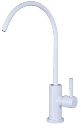 Wasserfilter Wasserhahn für Küchenspülen Doppelgänge Schwierigkeit Kaltwasserhahn Spüle Einzelloch,Weiß