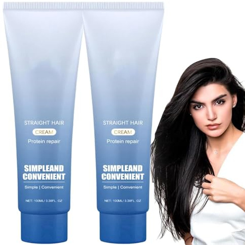 Protein-Korrektur-Haarglättungscreme, seidig & glänzend, pflegende Lotion für Männer und Frauen
