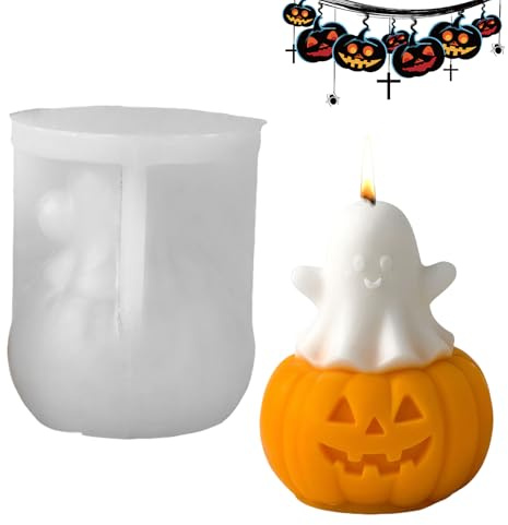 Pirottini in ghisa 3D per Halloween, a forma di , per cemento, strumenti per lavori fai da te, per versare muffin, dessert, cioccolato, sapone