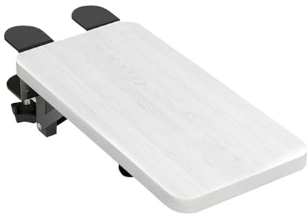 Accoudoir de bureau – Extension de plateau ergonomique pliable, support de coude | Extension de bureau pour bureau, école, appartement, dortoir, table, chaise, clavier d'ordinateur, pour le travail