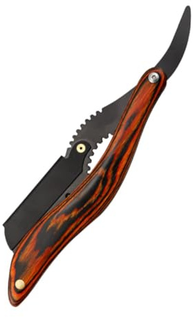 Cabilock Rasoir Vintage Technologie de Coupe Multidimensionnelle pour Homme Manche en Bois et Lame en Acier Inoxydable, Coupe-barbe Précis pour Voyage