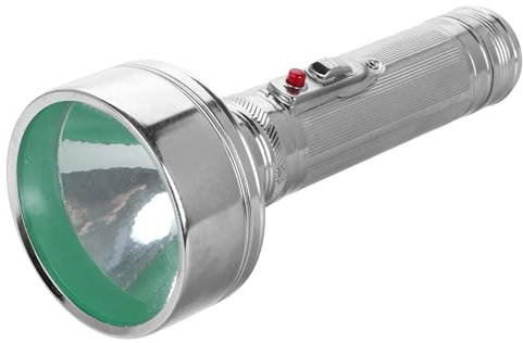 POPETPOP Torcia Elettrica Portatile in Ferro Vecchio Stile Lampada Vintage per Segnalazione Notturna e Ambienti Esterni