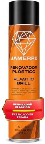 JAMERPD Abrillantador de Plásticos 600 ml – Sin Siliconas - Restaura y Protege Plásticos, Vinilos, Tableros y Parachoques, Interior y Exterior, Repelente de Polvo