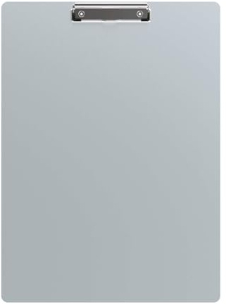 MAUL Klemmbrett A3 silber Aluminium magnetisch aufhängbar | fester Halt für bis zu 80 Blatt, edle Metalloptik, Notizen Pläne und Skizzen griffbereit, einfache Wandaufhängung