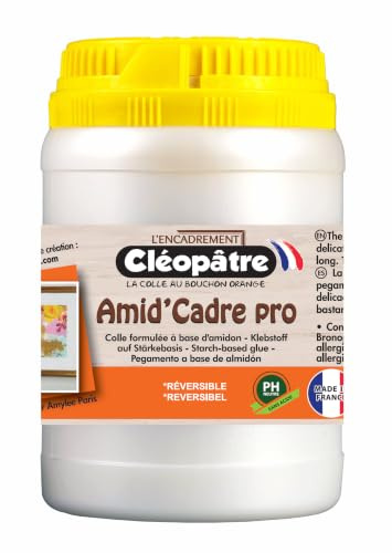 CLEOPATRE - AMID-250 Colle encadrement amidon à PH neutre BIO'CADRE PRO, BLANC