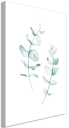 murando - Wandbilder Abstrakt Blätter 40x60 cm 1 tlg - Wand Deko Vlies Leinwand Bilder Groß Wanddeko Wohnzimmer Schlafzimmer Kunstdrucke - Natur Botanik Pflanzen wie gemalt