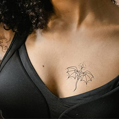 MyJagua Tattoo • Drachenkönig | 1-2 Wochen Tattoo | Auf Pflanzenbasis | Hautverträglich | Wasserfest | Neue Tattoo Technologie | Kein Klebe Tattoo