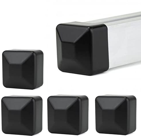 VOOXA Abdeckkappen für 40x40mm Solarschiene, Endkappen aus hochwertigem Kunststoff für PV Profil, 4 Stück, Farbe Schwarz