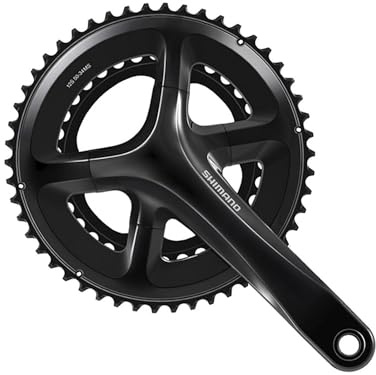 Shimano - FC-RS520 Kurbelgarnitur 2 x 12-Gang 50-34Z Schwarz, Radsport Unisex-Erwachsene, Farbe, Größe -