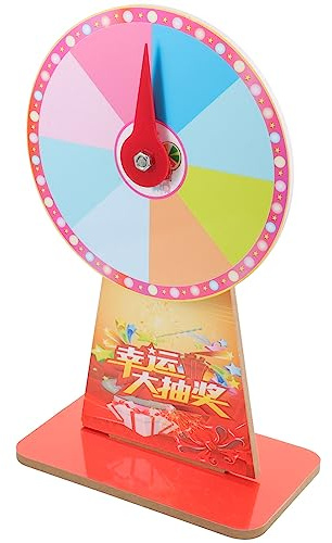 EXCEART Preisrad- Mit Ständer Tisch-Rouletterad Leeres Für Karneval Und Messen Gewinnen Sie Das Glücksspiel Requisite 20 cm