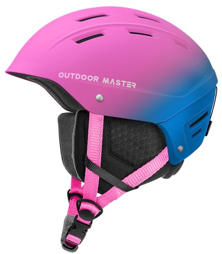OutdoorMaster Kelvin II Unisex Skihelm - Schneesporthelm für Skifahren/Snowboard mit Belüftungssystem, Schneehelm für Herren, Damen & Jugend