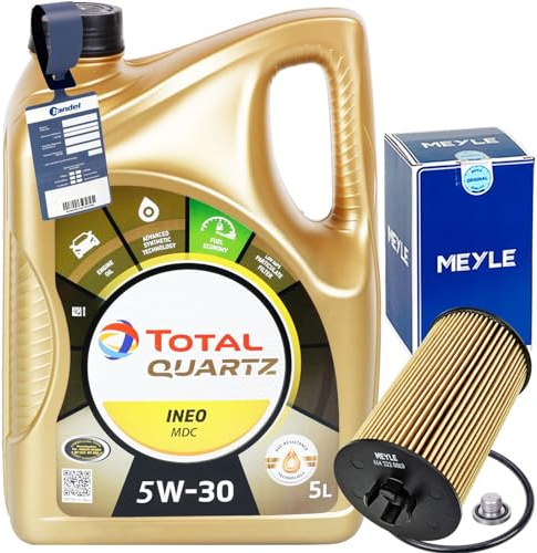 Meyle Ölfilter+5W30 Öl | 6143220010, (OX401D)+1213800200+MN1801+Ineo Mdc für Adam Astra G H J Corsa C D E Insignia A