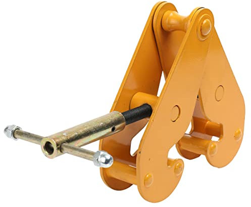 CDZHLTG Pince de Support pour Palan, 1 T / 1000kg Pince de Levage pour Poutre, 1 Tonne Levage de Charges, Largeur de Bride 75mm- 220mm