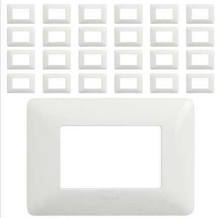 Matix Placca 3 Posti Tecnopolimero Bianco AM4803BBN Pezzi 25 Marca Bticino